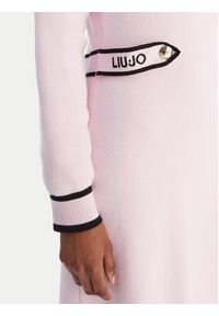 Liu Jo Sport Sukienka dzianinowa TF5251 MS59L Różowy Regular Fit. Kolor: różowy. Materiał: syntetyk. Typ sukienki: sportowe. Styl: sportowy #5
