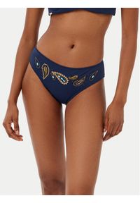 SELMARK - Selmark Dół od bikini BN202 Granatowy. Kolor: niebieski. Materiał: syntetyk