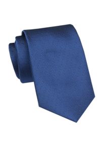 Elegancki Krawat Męski Angelo di Monti - Niebieski z Delikatną Fakturą. Kolor: niebieski. Materiał: tkanina. Styl: elegancki