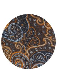 Męski Krawat - Chattier - Odcienie Brązu i Pomarańczy, Wzór Orientalny. Kolor: wielokolorowy, brązowy, beżowy. Materiał: tkanina. Styl: elegancki, klasyczny, wizytowy #5