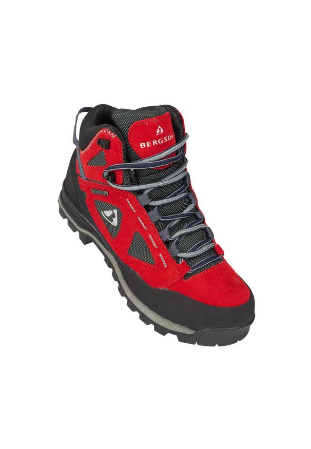 Bergson - Buty trekingowe Damskie BERGSON KAKKA Mid STX 2.0. Kolor: wielokolorowy, czarny, czerwony. Styl: sportowy