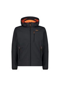 Kurtka męska turystyczna CMP 3A01787N. Typ kołnierza: kaptur. Kolor: czarny. Materiał: softshell. Sport: turystyka piesza