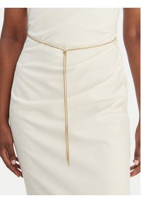 Hugo - HUGO Sukienka koktajlowa Kankeni 50558191 Écru Slim Fit. Materiał: syntetyk. Styl: wizytowy #5
