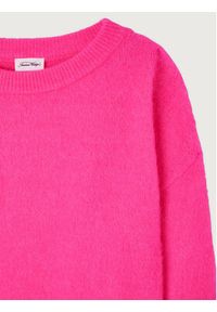 AMERICAN VINTAGE - American Vintage Sweter Vitow VITO18EH23 Różowy Regular Fit. Kolor: różowy. Materiał: wełna. Styl: vintage #2