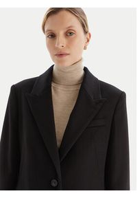 BOSS Płaszcz wełniany Classin 50548371 Czarny Regular Fit. Kolor: czarny. Materiał: wełna