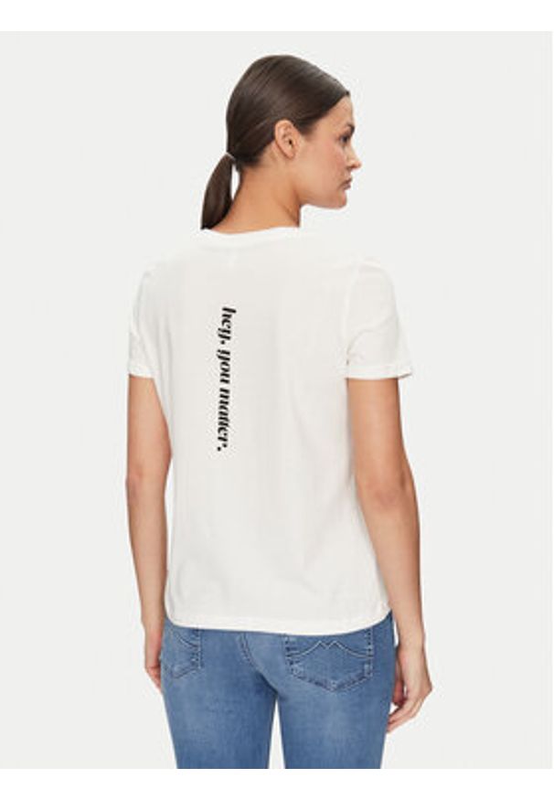 Vero Moda T-Shirt Blair 10325914 Biały Regular Fit. Kolor: biały. Materiał: bawełna
