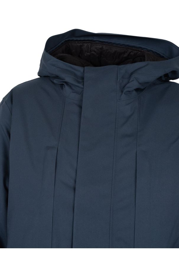 Geox Kurtka "Clintford" | M2621D T2940 | Mężczyzna | Granatowy. Okazja: na spacer. Typ kołnierza: kaptur. Kolor: niebieski. Materiał: poliester. Długość: długie. Styl: elegancki