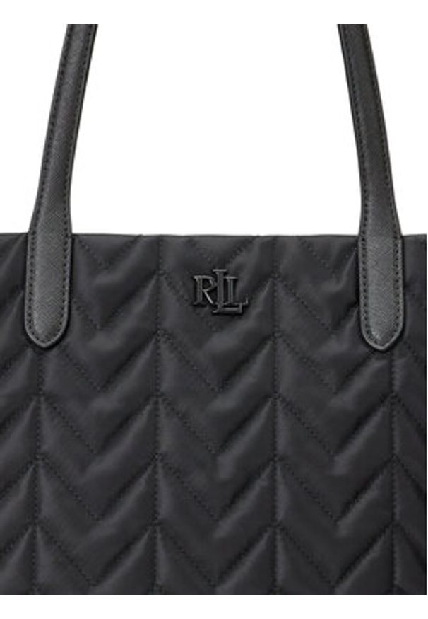 Lauren Ralph Lauren - LAUREN RALPH LAUREN Torebka 431P04320003 Czarny. Kolor: czarny. Materiał: skórzane