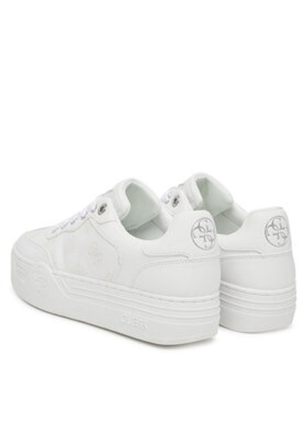 Guess Sneakersy FLPSW3 FAL12 Biały. Kolor: biały. Materiał: skóra