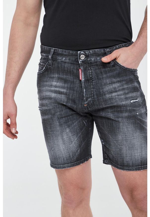Szorty jeansowe Marine DSQUARED2. Materiał: jeans. Styl: marine