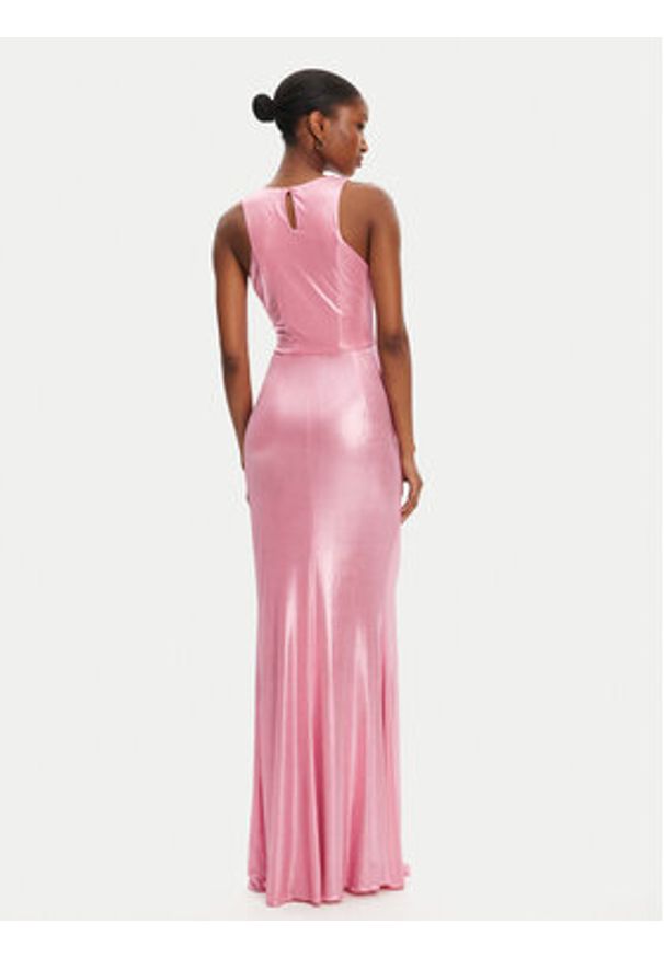 Babylon Sukienka wieczorowa MF0204 Różowy Regular Fit. Kolor: różowy. Materiał: syntetyk. Styl: wizytowy