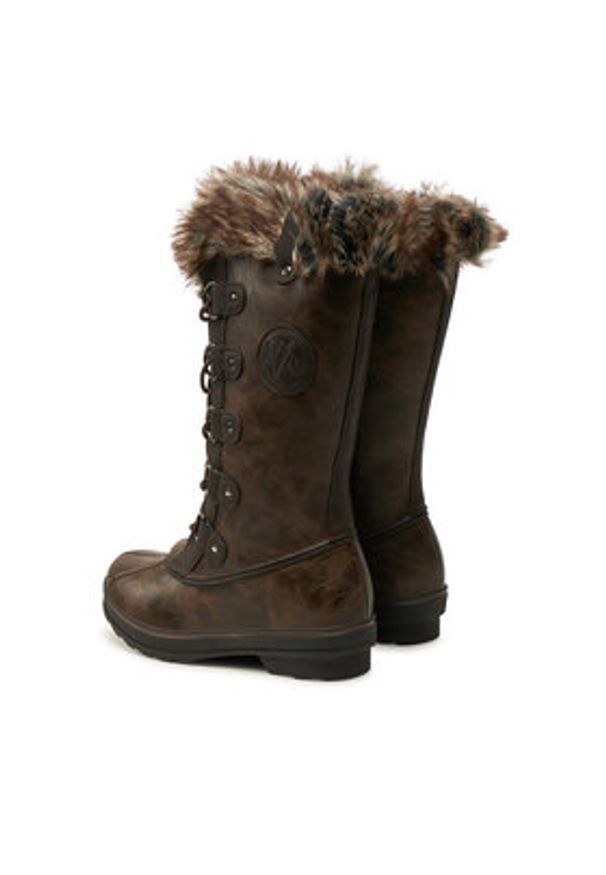 Kimberfeel Śniegowce Beverly Brązowy. Kolor: brązowy. Materiał: skóra