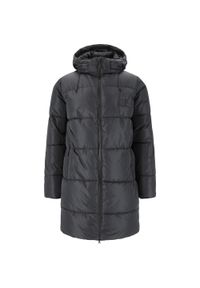 Długa kurtka z kapturem Whistler Pearson. Typ kołnierza: kaptur. Kolor: niebieski, wielokolorowy, czarny. Materiał: puch. Długość: długie. Sezon: zima #1