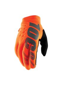 Rękawice 100% brisker. Kolor: pomarańczowy, czarny, wielokolorowy. Sport: kolarstwo