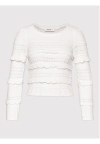 DeeZee Sweter Wirginia AL006 Biały Regular Fit. Kolor: biały. Materiał: syntetyk #3