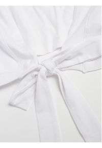 Guess Bluzka W3GI28 K68D2 Biały Boxy Fit. Kolor: biały. Materiał: wiskoza #8