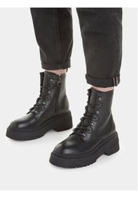 Tommy Jeans Botki Tjw Lace Up Boot Chunky EN0EN02404 Czarny. Kolor: czarny