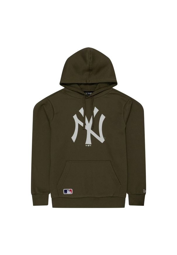 New Era - Bluza z kapturem New York Yankees Nos MLB Regular. Typ kołnierza: kaptur. Kolor: biały, wielokolorowy, zielony
