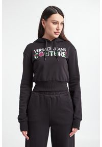 Versace Jeans Couture - Bluza dresowa damska VERSACE JEANS COUTURE. Materiał: dresówka, bawełna. Wzór: nadruk, haft