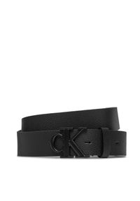 Calvin Klein Jeans Pasek Męski Ro Mono Plaque Lthr Belt 35Mm K50K511416 Czarny. Kolor: czarny. Materiał: skóra #1