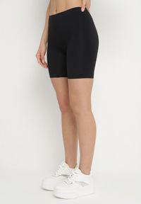 Born2be - Czarne Szorty Typu Kolarki Dolamira. Okazja: na co dzień. Kolor: czarny. Styl: klasyczny, casual