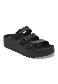 Birkenstock Florida III Flex Platform EVA Black Klapki damskie. Okazja: na plażę. Kolor: czarny. Wzór: paski. Sezon: lato. Obcas: na platformie. Styl: klasyczny, elegancki #3