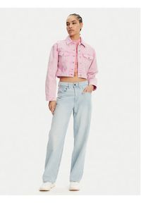 Hugo - HUGO Kurtka jeansowa Galatea 50534763 Różowy Regular Fit. Kolor: różowy. Materiał: bawełna