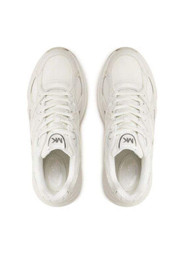MICHAEL Michael Kors Sneakersy Leo Trainer 43F4LEFS1A Biały. Kolor: biały. Materiał: materiał