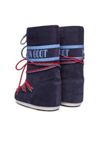 Moon Boot Śniegowce Mb Icon Suede Laces 80D1403050 Granatowy. Kolor: niebieski. Materiał: zamsz, skóra #4
