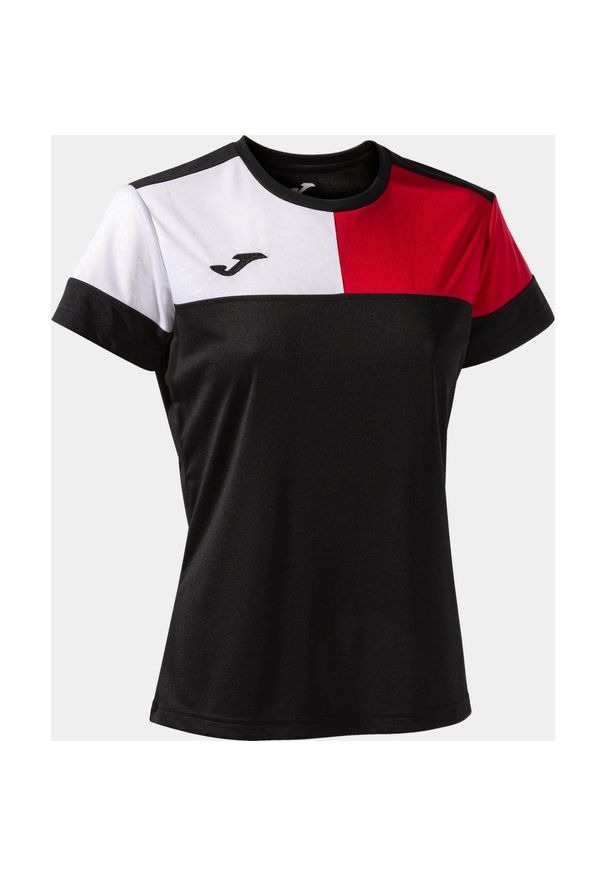 Damska koszulka Joma Camiseta Manga czarno-czerwona XS. Kolor: wielokolorowy, biały, czerwony, czarny. Sport: piłka nożna