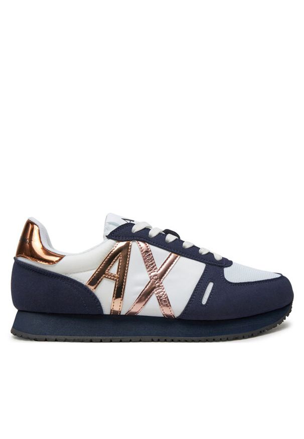 Armani Exchange Sneakersy XDX031 XV137 U286 Granatowy. Kolor: niebieski. Materiał: materiał