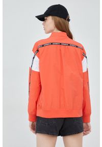 Superdry kurtka damska kolor pomarańczowy przejściowa oversize. Kolor: pomarańczowy. Materiał: materiał #2
