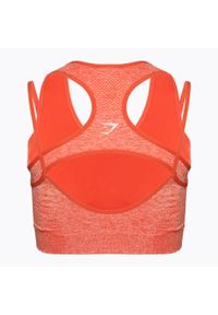 GYM SHARK - Biustonosz treningowy Gymshark Vital Rise Sports. Kolor: czerwony