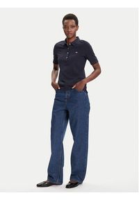 GANT - Gant Polo Shield 4202231 Granatowy Slim Fit. Typ kołnierza: polo. Kolor: niebieski. Materiał: bawełna #4