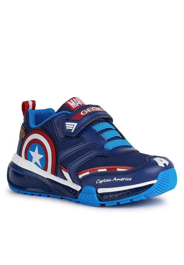 Sneakersy Geox MARVEL J Bayonyc Boy J36FEC 0FU50 C0735 D Navy/Red. Kolor: niebieski. Wzór: motyw z bajki