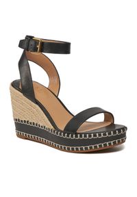 Lauren Ralph Lauren Espadryle 802940573001 Czarny. Kolor: czarny. Materiał: skóra