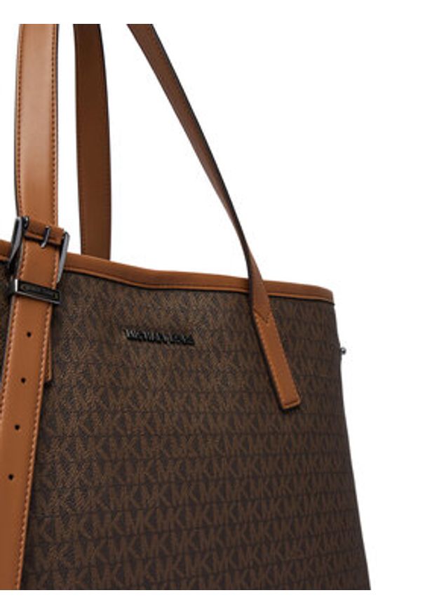 MICHAEL Michael Kors Torebka Hudson 33R6LHDT9B Brązowy. Kolor: brązowy. Materiał: skórzane