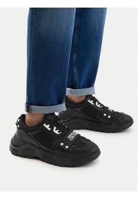 Versace Jeans Couture Sneakersy 80YA3SC4 ZSE20 Czarny. Kolor: czarny. Materiał: skóra #5