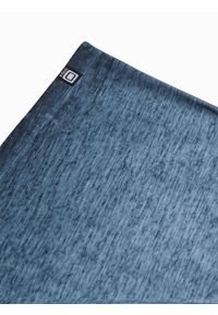 Ombre Clothing - T-shirt męski z kieszonką - ciemnoniebieski melanż V7 S1388 - L. Kolor: niebieski. Materiał: jeans, bawełna. Wzór: melanż #4
