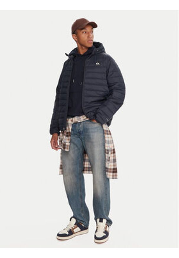 Quiksilver Kurtka przejściowa Scaly Hood EQYJK04189 Granatowy Regular Fit. Kolor: niebieski. Materiał: syntetyk
