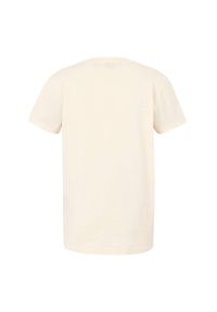 Regatta - T-shirt Damski Napisy Orla Kiely. Kolor: wielokolorowy, beżowy, zielony. Wzór: napisy