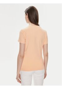 Guess T-Shirt W4GI24 J1314 Koralowy Slim Fit. Kolor: pomarańczowy. Materiał: bawełna #5