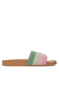 Roxy Klapki ARJL101232 Zielony. Kolor: zielony. Materiał: materiał