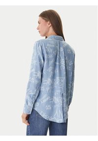 DKNY Koszula DJ6W2017 Błękitny Regular Fit. Kolor: niebieski. Materiał: lyocell #2