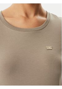 EA7 Emporio Armani T-Shirt 7W001045 AF10373 U6167 Brązowy Regular Fit. Kolor: brązowy. Materiał: bawełna #5