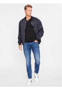 Selected Homme Sweter 16090147 Czarny Regular Fit. Kolor: czarny. Materiał: bawełna