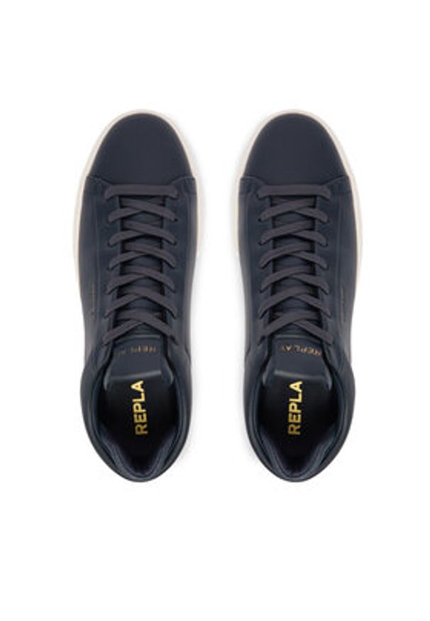 Replay - REPLAY Sneakersy GMZ7O .000.C0001L Granatowy. Kolor: niebieski. Materiał: skóra