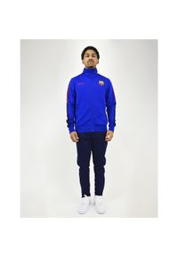 Dres treningowy FC Barcelona męski 25/26 - granatowy. Kolor: niebieski. Materiał: dresówka. Sport: fitness, piłka nożna #1