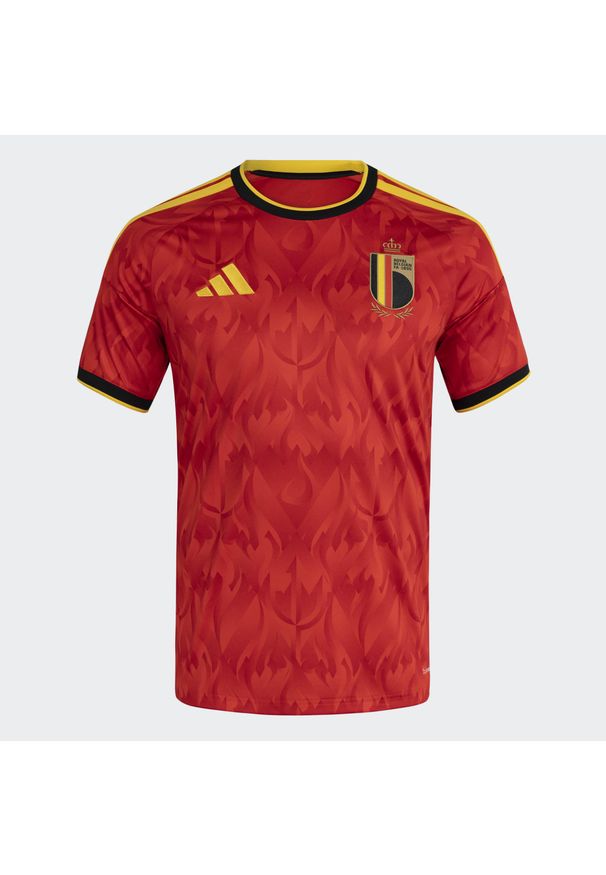 Adidas - Koszulka Belgium 26 Home Replica. Kolor: wielokolorowy, żółty, czerwony. Technologia: ClimaCool (Adidas). Sport: piłka nożna