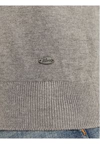 Petrol Industries Sweter Essential M-NOOS-KWR002 Szary Regular Fit. Kolor: szary. Materiał: wiskoza